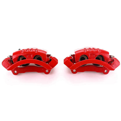 Power Stop 06-08 Dodge Ram 1500 Rear Red Calipers w/Brackets - Pair