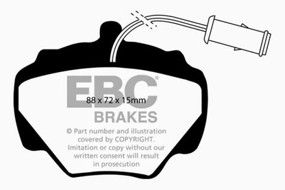 EBC 92-97 Land Rover Defender Yellowstuff Rear Brake Pads