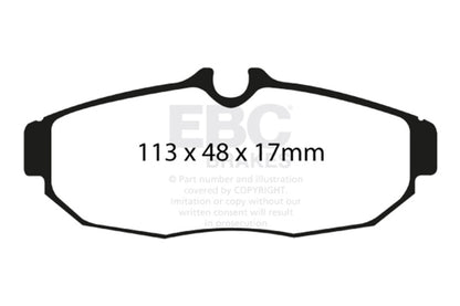 EBC 05-10 Ford Mustang 4.0 Ultimax2 Rear Brake Pads