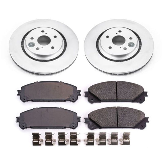 Power Stop 16-18 Lexus RX350 Front Z17 Evolution Geomet Coated Brake Kit