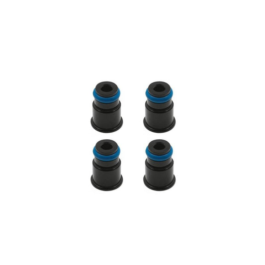 BLOX Racing 11mm Adapter Top (1/2in) w/Viton O-Ring & Retaining Clip (Set of 4)