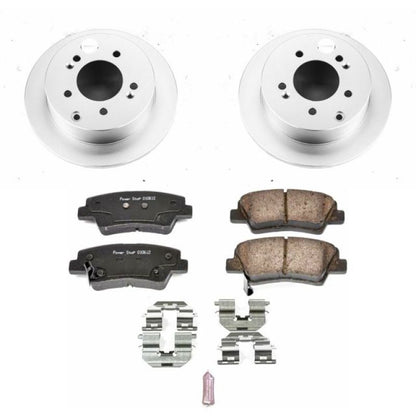 Power Stop 10-13 Kia Soul Rear Z17 Evolution Geomet Coated Brake Kit