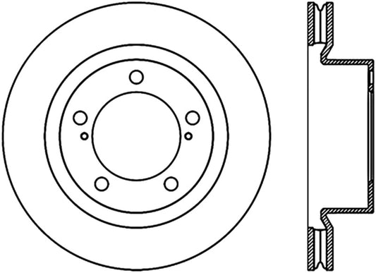 Stoptech 08-11/13-18 Toyota Land Cruiser Front Premium High Carbon Cryo Brake Rotor