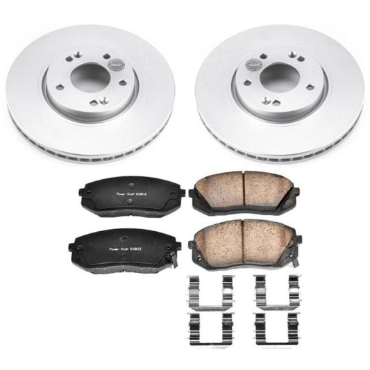 Power Stop 12-16 Kia Sportage Front Z17 Evolution Geomet Coated Brake Kit