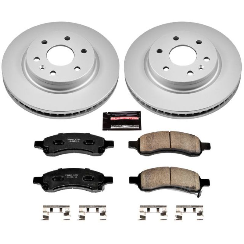 Power Stop 08-17 Buick Enclave Front Z17 Evolution Geomet Coated Brake Kit