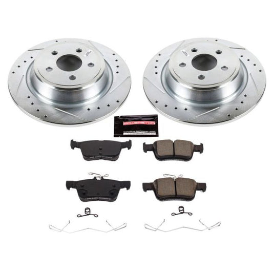 Power Stop 17-18 Lincoln Continental Rear Z23 Evolution Sport Brake Kit