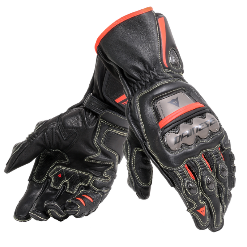 Dainese Full Metal 6 Gloves Black/Red - Medium