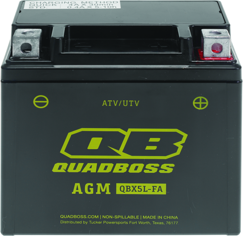 QuadBoss Maintenance-Free AGM Battery QBX5L-FA