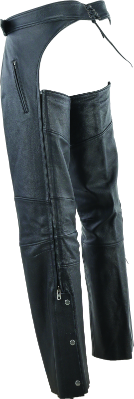 Kuryakyn Leather By River Road Longhaul Leather Chaps Black - Large