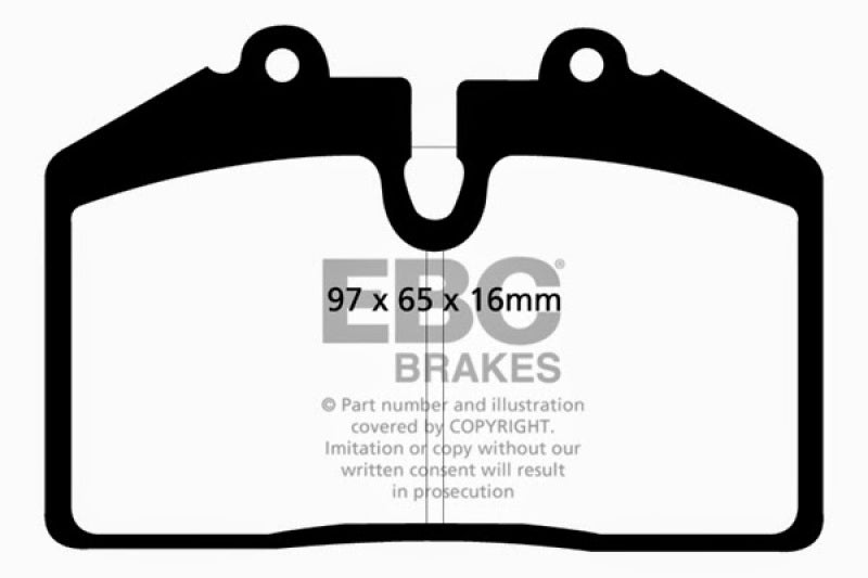 EBC 92-93 Porsche 911 (964) 3.6 Carrera RS America Yellowstuff Front Brake Pads