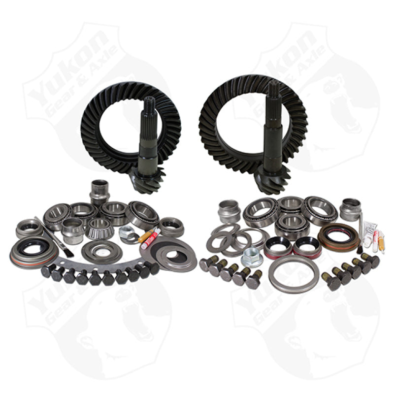 Yukon Gear & Install Kit Package Jeep XJ / YJ w/ Dana 30 Front & Model 35 Rear - 4.56in Ratio