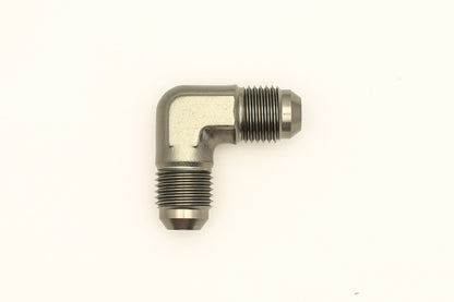 DeatschWerks 6AN Male Flare To 6AN Male Flare 90-Degree Coupler Fitting