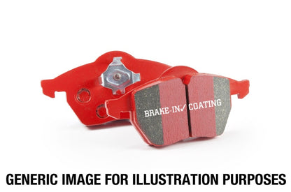 EBC 13+ Jaguar F-Type (Cast Iron Rotors Only) 3.0 Supercharged (340) Redstuff Front Brake Pads