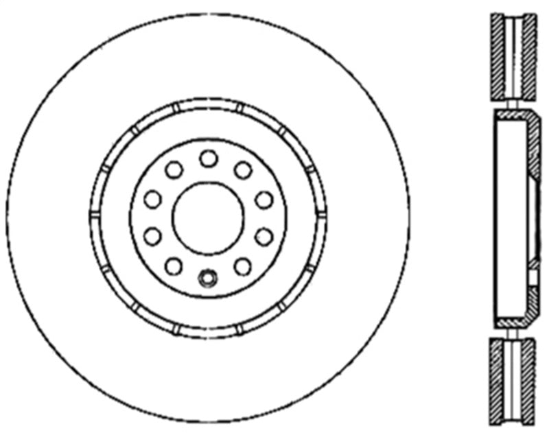 StopTech Slotted & Drilled Sport Brake Rotor