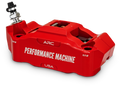 Performance Machine 125 x 4 Race Series Radial Mount Caliper with ARC - Left - Red