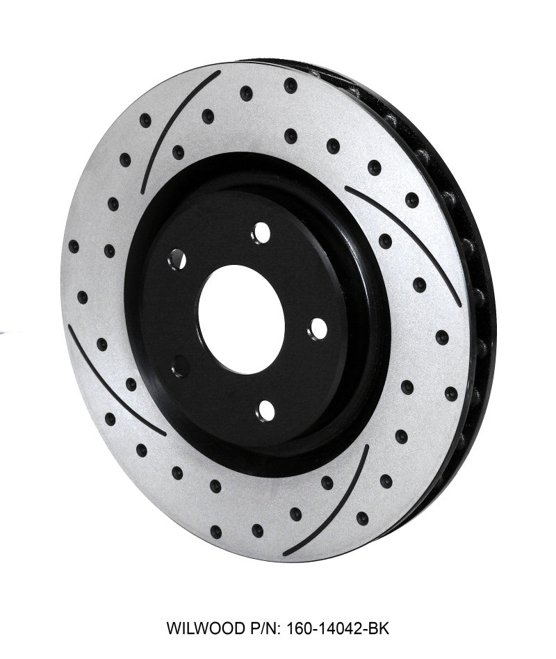 Wilwood Rotor-Front-SRP-C5/C6 Vette R/H-BLK 12.80 x 1.25 - 5 x 4.75