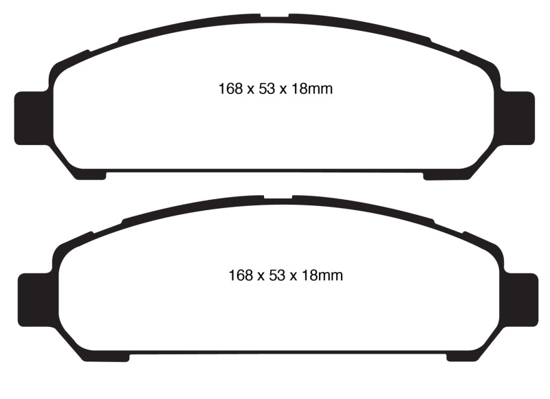 EBC 08+ Toyota Venza 2.7 Redstuff Front Brake Pads