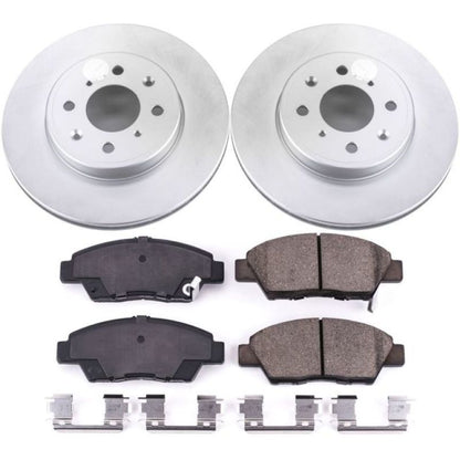 Power Stop 15-19 Honda Fit Front Z17 Evolution Geomet Coated Brake Kit