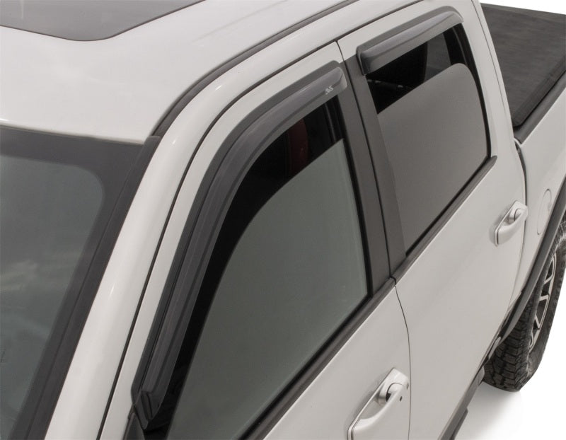 AVS 2019 RAM 1500 Crew Cab Ventvisor Outside Mount Front & Rear Window Deflectors 4pc - Smoke