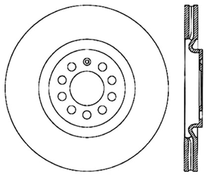 StopTech 00-06 Audi TT Left Front Drilled Rotor