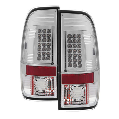 Spyder Ford F150 side 97-03/F250/350/450 Super Duty 99-07 LED Tail Lights Chrm ALT-YD-FF15097-LED-C