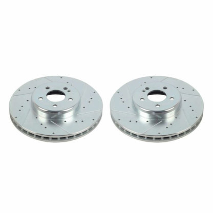 Power Stop 16-20 Mercedes-Benz GLC300 Front Evolution Drilled & Slotted Rotors - Pair