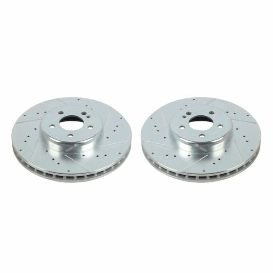 Power Stop 16-20 Mercedes-Benz GLC300 Front Evolution Drilled & Slotted Rotors - Pair