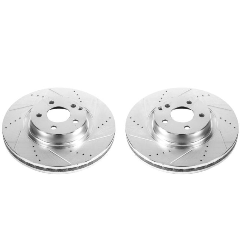 Power Stop 07-09 Mercedes-Benz E350 Front Evolution Drilled & Slotted Rotors - Pair