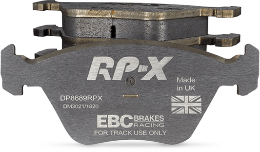 EBC Racing 98-05 Porsche 911 (996) Carrera 2 3.4L (Cast Iron Rotor Only) RP-X Rear Brake Pads