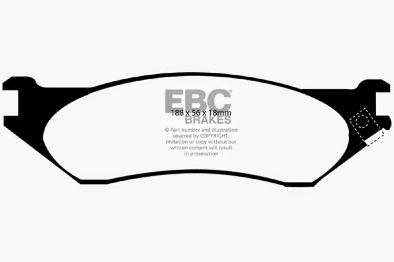 EBC 04-06 Dodge Durango 3.7 Ultimax2 Front Brake Pads