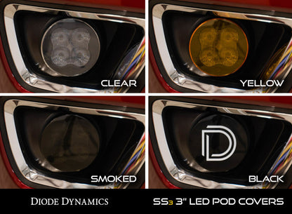 Diode Dynamics SS3 LED Pod Cover Round - Yellow